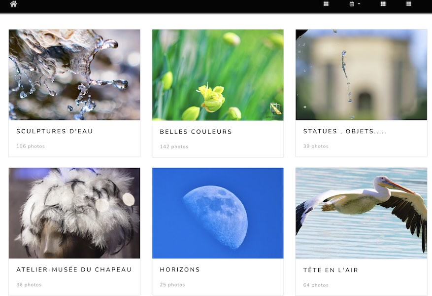 Projet de Catalogue Photo : Arts & Expos. Catalogue photo simple à maintenir pour l'utilisateur.